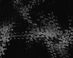 Modern abstract composition on audacity and dynamism