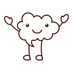 speech bubble kawaii character vector illustration design