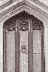 Entrance Door, Holy Trinity Church; Stratford Upon Avon; England