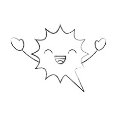 speech bubble kawaii character vector illustration design