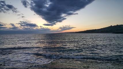 Obraz premium Tramonto a San Gregorio