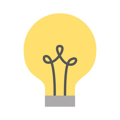 bulb light isolated icon vector illustration design