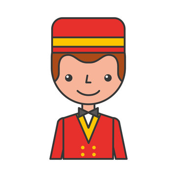 boybell avatar character icon vector illustration design