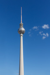 Obraz premium The Television Tower at Alexanderplatz, Berlin, Germany