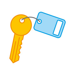 key room door icon vector illustration design