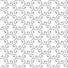 Seamless ornament. Modern background. Geometric pattern with repeating silver elements