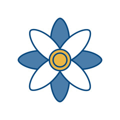 beautiful flower icon