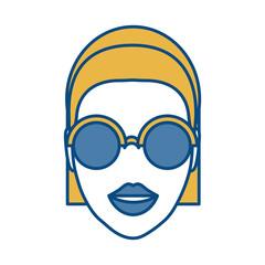 woman with sunglasses icon
