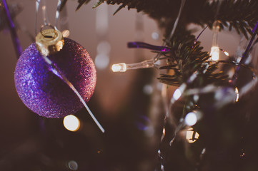 Christmas Decoration with lightning chain