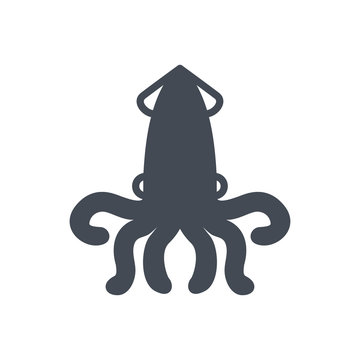 recommend clip art: Seafood Food silhouette icon squid