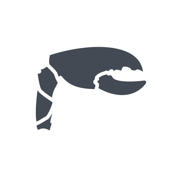Seafood Food silhouette icon crab claw