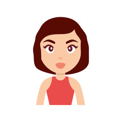 cartoon woman icon