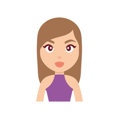 cartoon woman icon