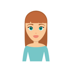 cartoon woman icon