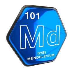 Mendelevium Element blue
