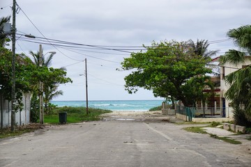 Straße zum Strand, Kuba, Gunabo