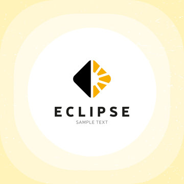 Vector Eclipse Logo Design Template