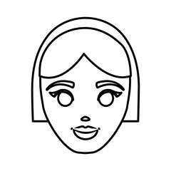 cartoon woman icon