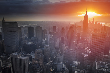 New York view from the Hudson