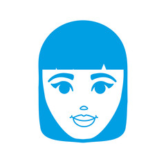 cartoon woman icon