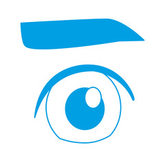 eye and eyebrow icon