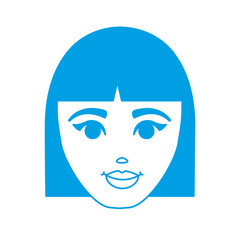 cartoon woman icon