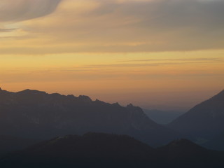 sonnenuntergang am watzmann