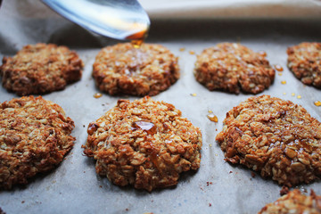 healthy oatmeal glutenfree cookies with chocolate