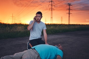 Dramatic resuscitation during storm
