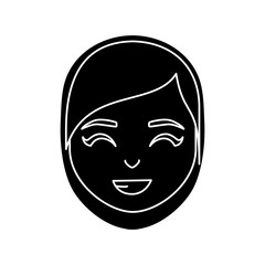 cartoon woman icon