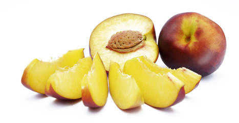 Fototapeta na wymiar Juicy fruit nectarine