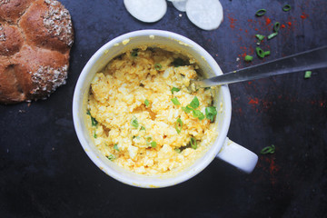 healthy fit egg sandwich paste