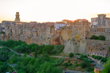 Fototapeta na wymiar View of Pitigliano