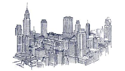 Obraz premium New York sketch