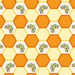 Bee comb pattern