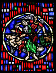 Stained Glass in Worms - Sacrifice of Isaac