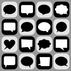 Speech bubble icons