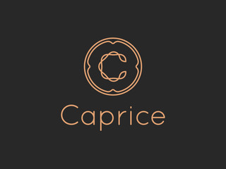 Letter C Caprice Alphabet Logo