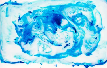 Papier Peint photo Cristaux Encre abstraite sur fond de chaos liquide