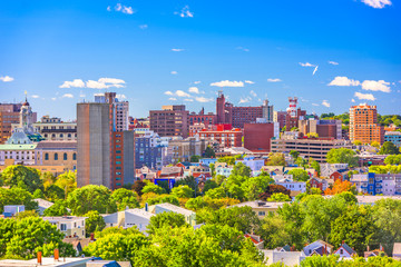 Obraz premium Portland, Maine, USA downtown skyline.