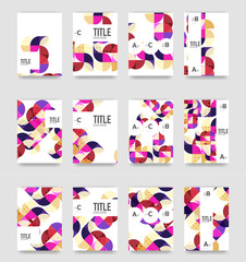 Set of brochure cover templates