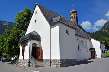 Fototapeta na wymiar Kuratienkirche Rehmen / Vorarlberg