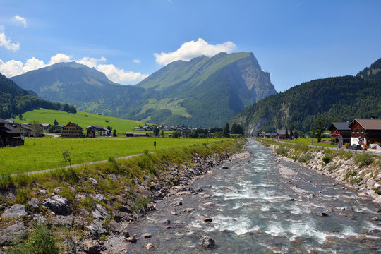 Bregenzer Ach mit Kanisfluh bei Rehmen