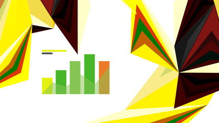 Modern triangle presentation template