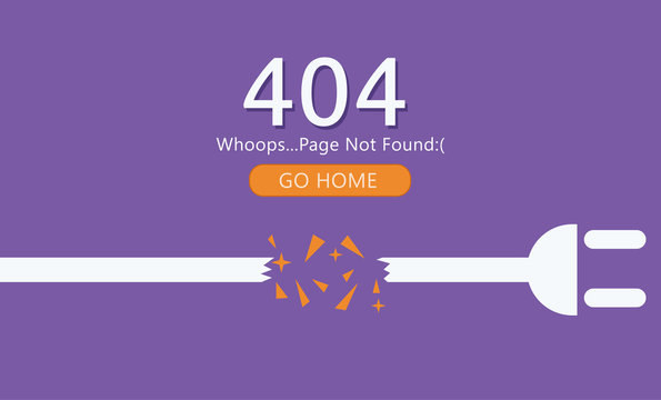 Page 404 Not Found. Cut wire with socket