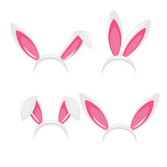 Easter bunny ears mask  illustration
