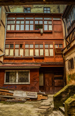 Fototapeta na wymiar The old streets of Lviv, Ukraine.