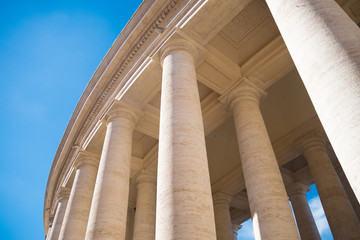 ancient colums in vatican city