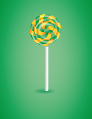 Vector illustration with candy.
