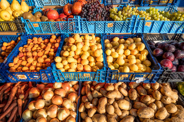 Fruits and vegetables at marketplace
